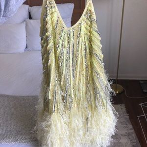 ASOS Sequin & Feather dress